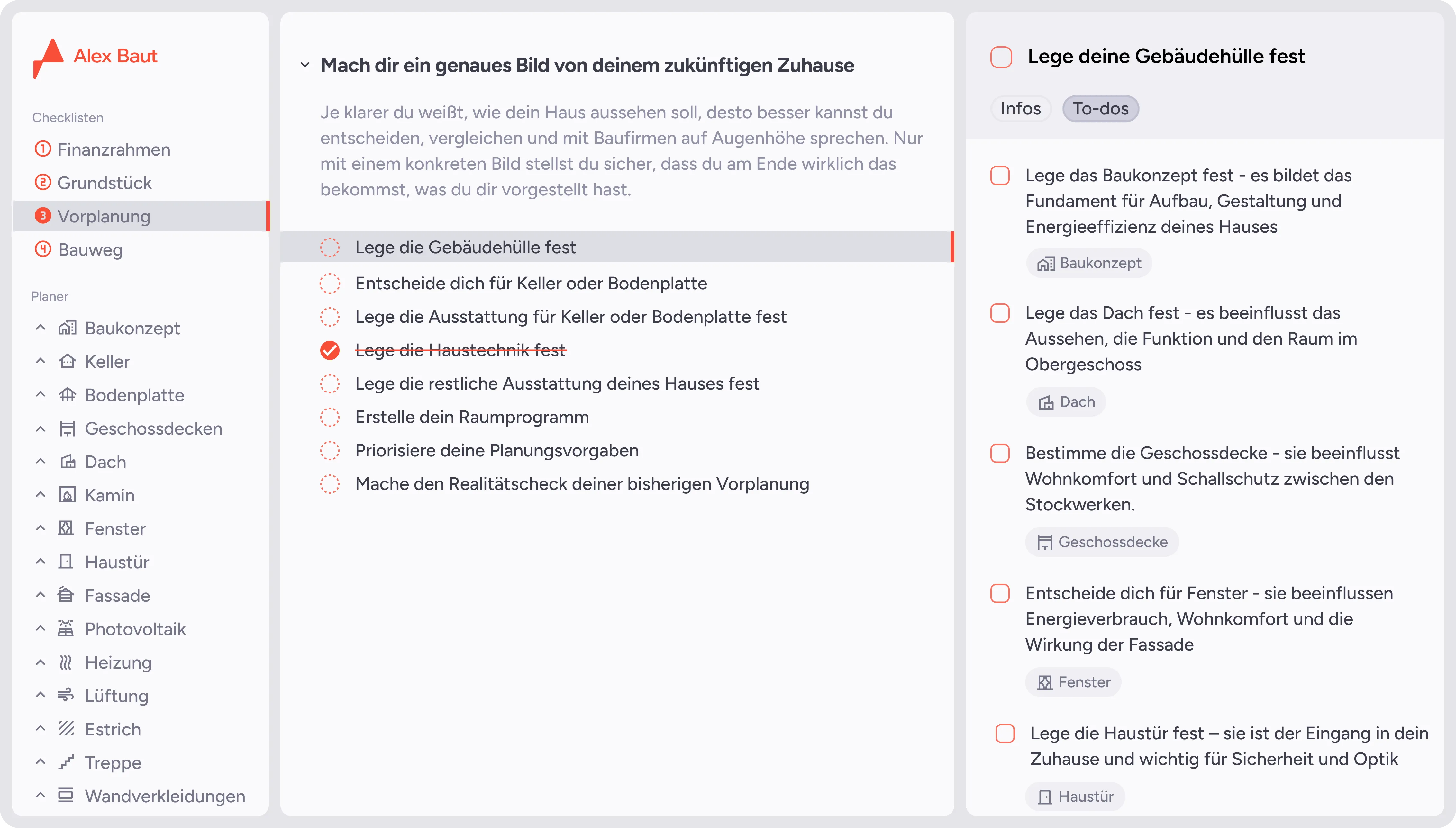 Ein Screenshot aus der Webanwendung